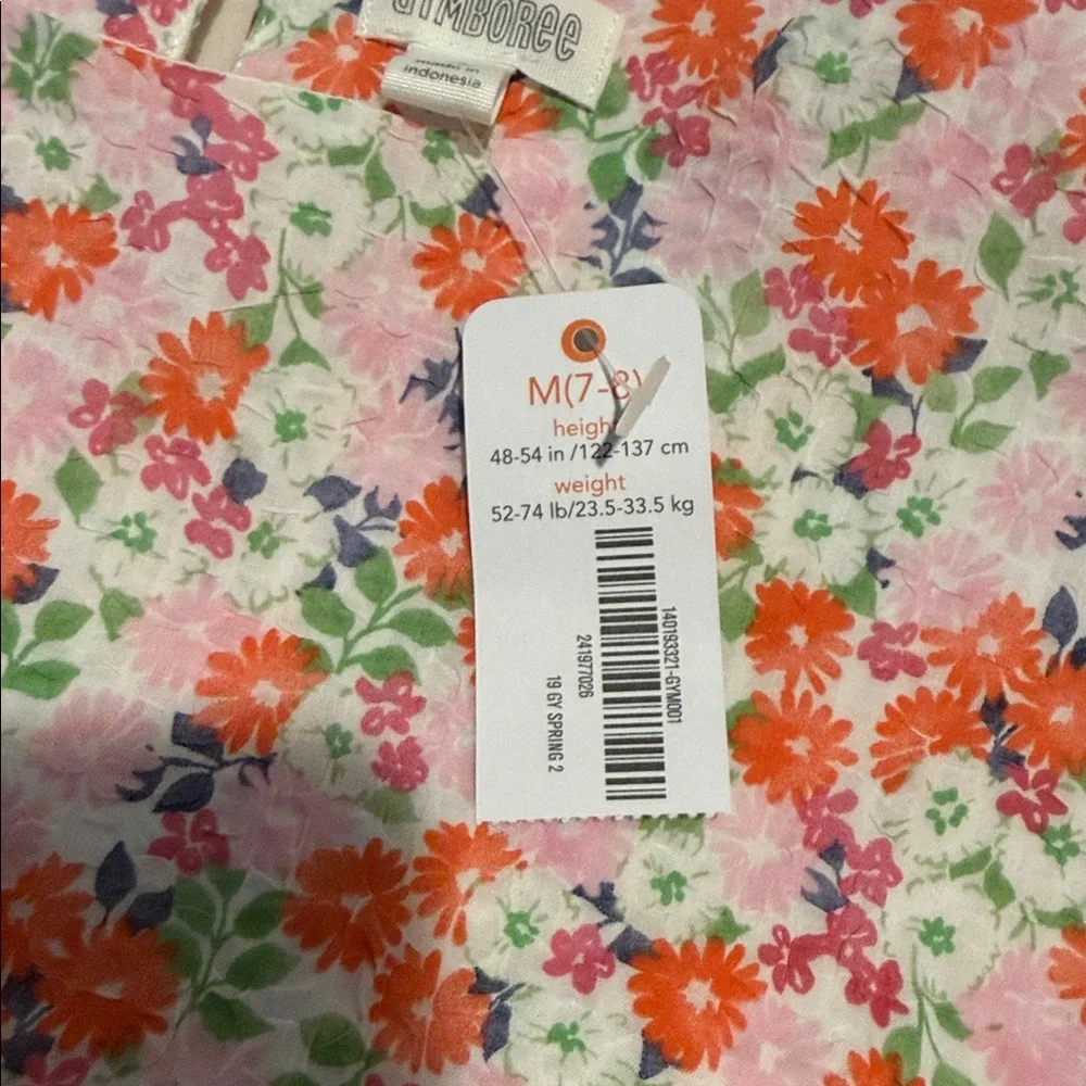GYMBOREE Girls Spring‎ Floral Flower Easter Dress Size 7/8 NWT